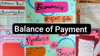 #art Integrated Economics Project File on Balance of Payments||Class12#project@craftykhushii