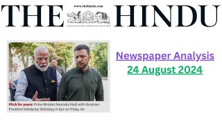 24 August 2024 || The Hindu Newspaper Analysis || 24 August Current Affairs