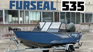 Алюминиевая рыбацкая лодка FurSeal 535. Катер для рыбалки, алюминиевая лодка, рыбалка Киев. Фурсил