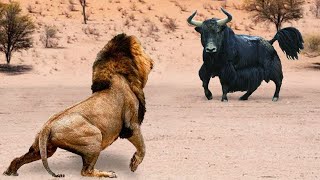 Lions Attempt to Take Down a Bull ! What Happens Next....