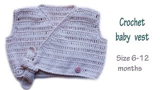 How to Crochet  baby vest Size 6-12  months part  2\2 #crochet   #WWWIKA crochet