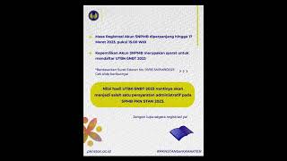 Halo, Staners! 👋👋 MASA REGISTRASI AKUN SNPMB DIPERPANJANG ❗❗ SPMB PKN STAN TAHUN 2023 | KEDINASAN