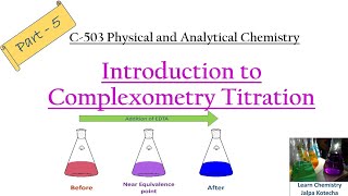 Part-5 : Metal ion Indicators for Complexometric Titration