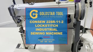 Product Showcase - Consew 228R-11-2 Industrial Sewing Machine - Goldstartool.com - 800-868-4419