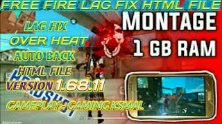 FREE FIRE GAMEPLAY IN 1GB RAM DEVICE OP GAMEPLAY