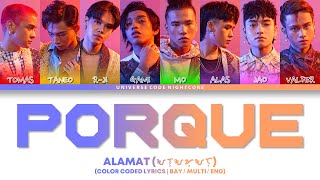 ALAMAT - "porque" (Color Coded Lyrics)