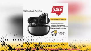 ✔️Global Version realme Buds Air 5 Pro Bluetooth Earphone 50dB Active No