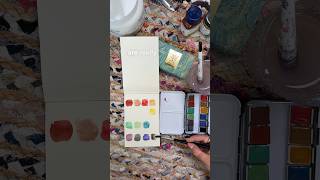 Swatching new watercolors! #art #watercolor #painting