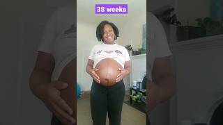 38 Weeks of Pregnancy 🤰🏾 #MommyFever #pregnancy #babybump #pregnantbelly #ftm #lifeisrocqi