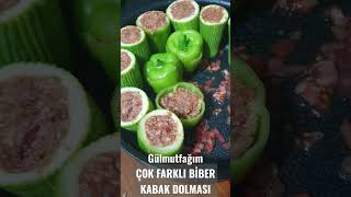 Çok Farklı Biber-kabak Dolması Tarifi .Detaylar Açıklamada