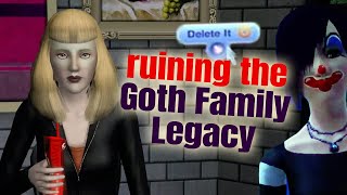 SIMS 3 IN 2024 - ruining the Goth Family legacy pt. 2