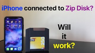 iPhone connected to Iomega Zip Disk?  WILL IT WORK?