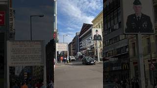 Checkpoint Charlie in Berlin! #shorts #berlin #checkpointcharlie #travel