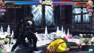 Tekken Tag 2 Unlimited Only Practice (Nina/Lars) vs Saint (Ganryu/Bob)