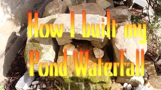 building waterfall on my new pond