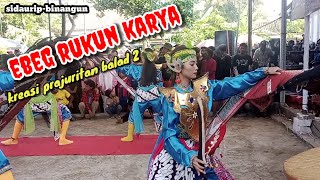 KREASI PRAJURITAN EBEG RUKUN KARYA ❗ Sidaurip - Binangun ( balad 2 )