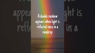 "DOUBLE RAINBOW!?"😱😱 #shorts #creator #knowledge #funfacts