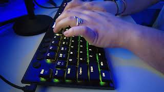 [ASMR] HORUS K618 Ultra-slim (Red Switches)  No Talking Typing