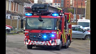 NEW AERIAL LADDER! Fire Engines, Police Cars & Ambulances Responding in Swindon