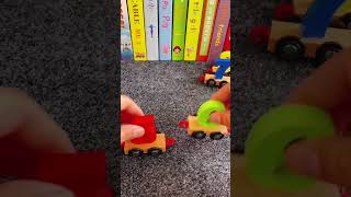 Wooden  Rainbow Math Train Toys For Kids / Kids Math Early Learning Toys