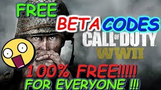 CALL OF DUTY WW2 BETA MESSAGE ME FOR FREE BETA CODES 100% (STILL WORKS)