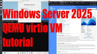 Windows Server 2025 using virtio QEMU virtual machine tutorial for beginners - April 2024 - eaca1621