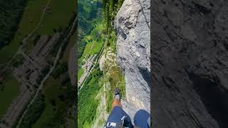 what is this 😱😱#shorts       📍 Klettersteig Mürren, Switzerland 🇨🇭  #amazing #travel #EarthX9