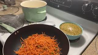 Cooking lentil soup 🍜  Delicious