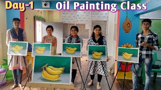 Oil Painting class with students @sakalchowdhuryartlife6176