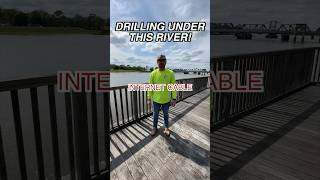 🤯STEP-BY-STEP OF HOW WE RUN FIBER UNDER THIS RIVER!#directionaldrilling #operator #trades #jobs