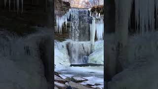 Beautiful waterfalls , winter, Minneapolis #usa #travel