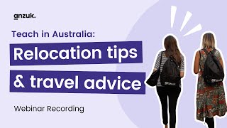 Teach in Australia: Relocation tips & travel advice - Webinar 19.06.24