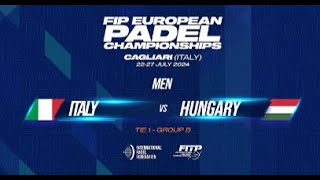 Italia-Ungheria Europei di padel in Sardegna  #padel #tricks