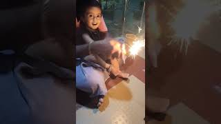 Happy diwali|hashvanth enjoyed|#cutenessoverload#boybaby #trend#trending #cutebaby#crackers