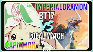 Rapidmon vs Imperialdramon [Digimon TCG BT17 Local Match] Match Commentary