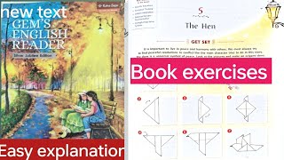 Class -6 ||The Hen || Book exercises|| silver Jubilee edition # english #gemsenglishreader