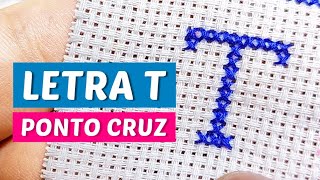 Letra T - Alfabeto pequenino ponto cruz - Wagner Reis