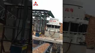 Compound cone crusher production line