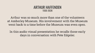 Arthur Haffenden 1930-2020