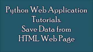 Python programming tutorials | Web Application example| Read data and show in Web Page