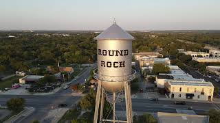 Flying around Round Rock Water Tower