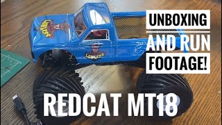 Redcat MT18 unboxing and brief run!