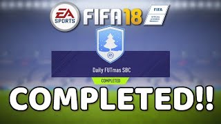 FIFA 18 : Daily FUTmas SBC Day 13 + TOTW 15 Upgrade SBC Completed!!