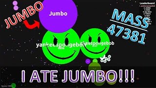 Agar.io ★★★I ATE JUMBO★★★47381 MASS★★★