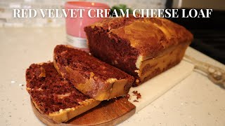 Red Velvet Cream Cheese Loaf Cake Recipe | Valentine's Day Dessert