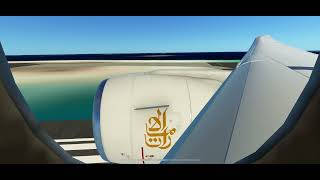 Emirates Boeing 777-300ER landing in Male, Maldives (MLE) 🇲🇻🏝️