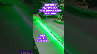 EPIC QUAD-STAR Lightsaber Pixel Blade Has 500 LEDs! #QUADSTAR #shorts #short