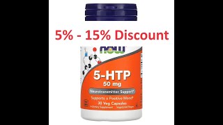 Discount - NOW Foods, 5-HTP, 50 mg, 30 Veg Capsules Review