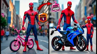 Spiderman vs Venom vs Captain America | Who has the better bicycle? 🤣