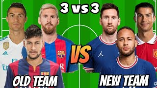 RM Ronaldo-FCB Messi-FCB Neymar 🆚 Man United Ronaldo-PSG Messi-PSG Neymar💪